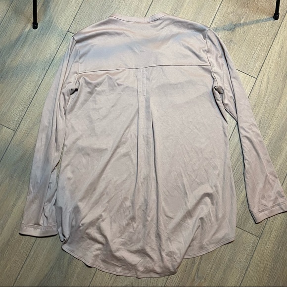 HANRO pink cotton Pure Essence pajama top S - Picture 10 of 12